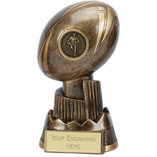 Rugby Ball Trophy Apex 13cm (5")