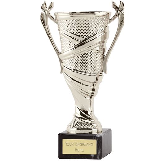 Trophy Cup On Marble Base Reno Silver 19cm (7.5")
