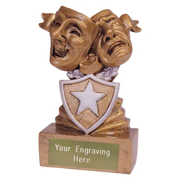 FREE Engraving RF19064 perfomance show act Euphoria Drama Masks Trophy Award