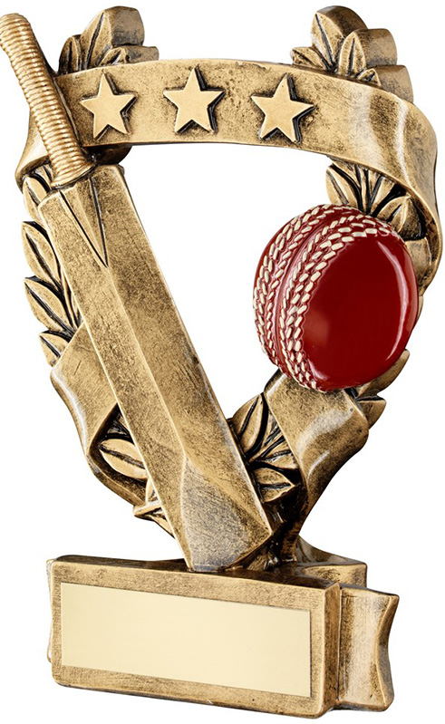 Cricket Trophy On Marble Base Free Engraving 13.5cm 