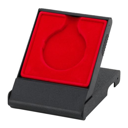 Red Medal Box with Solid Lid for 50mm Medals