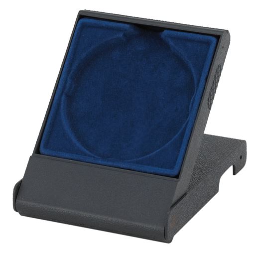 Blue Medal Box with Solid Lid for 70mm Medals