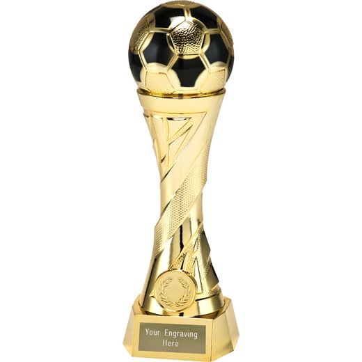 Football Trophy Heavyweight Sculpture Gold 16cm (6.25")