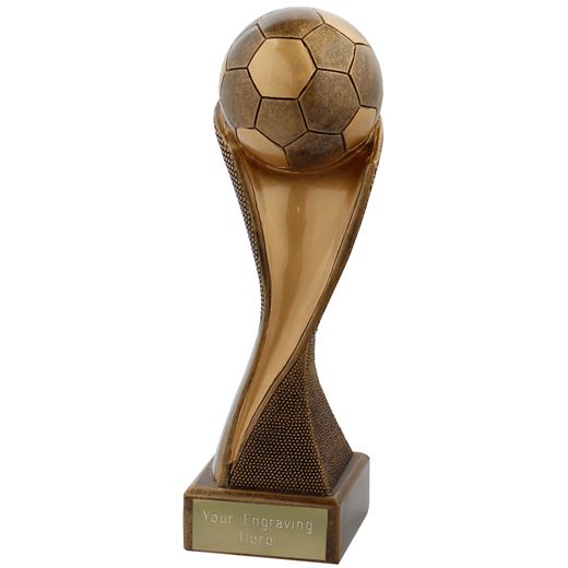 Football Groove Trophy Antique Gold 19.5cm (7.75")