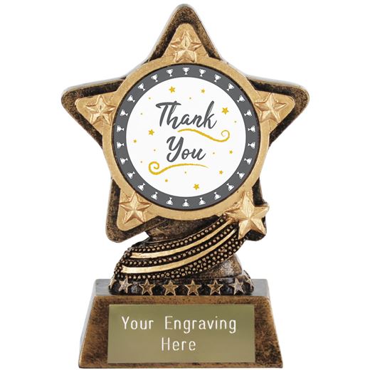 Thank You Trophy by Infinity Stars 10cm (4")
