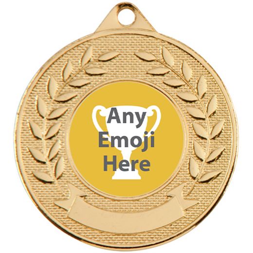 Valour Emoji Medal Gold 50mm (2")