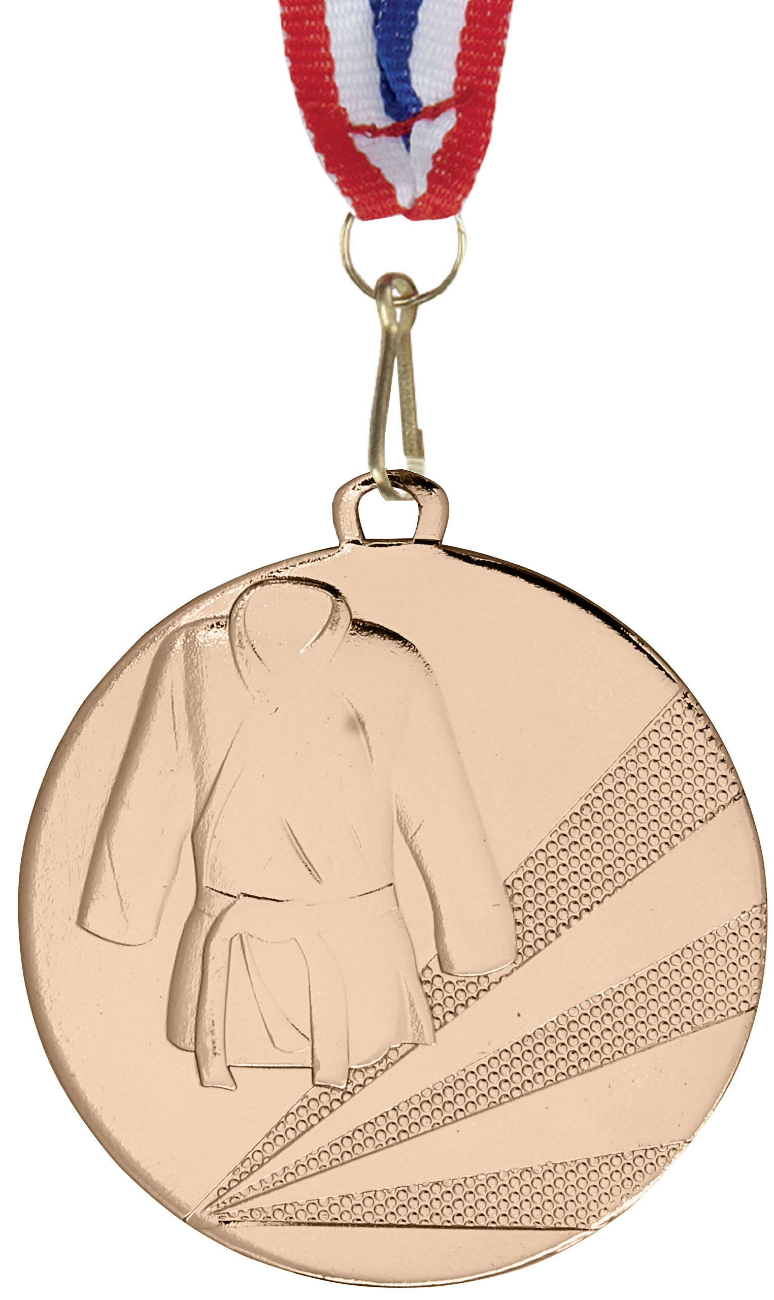 KARATE MEDAL 50mm EMBOSSED TOP QUALITY GOLD SILVER BRONZE FREE RIBBON 