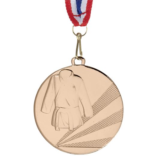 Martial Arts Bronze Medal with Medal Ribbon 50mm (2")