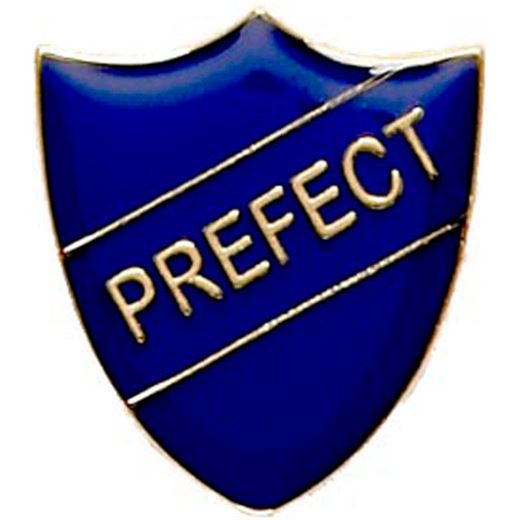Prefect Shield Badge Blue 22mm x 25mm