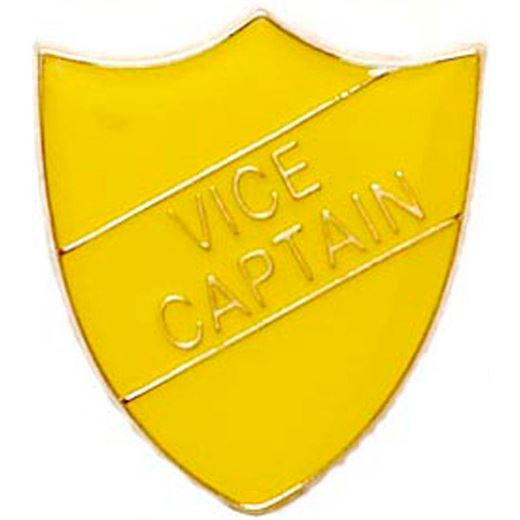 Vice Captain Shield Badge Yellow 22mm x 25mm