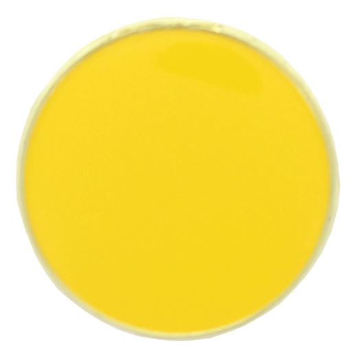 Yellow Round Lapel Badge 20mm