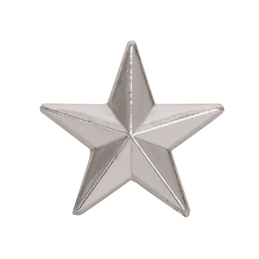 Silver Star Lapel Badge 8mm