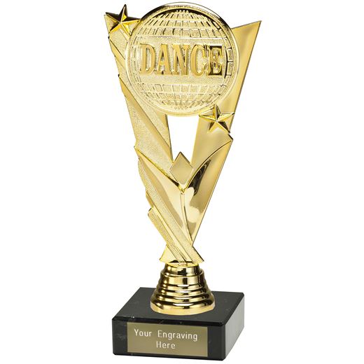 Valour Dance Trophy on Marble Base Gold 21cm (8.25cm)