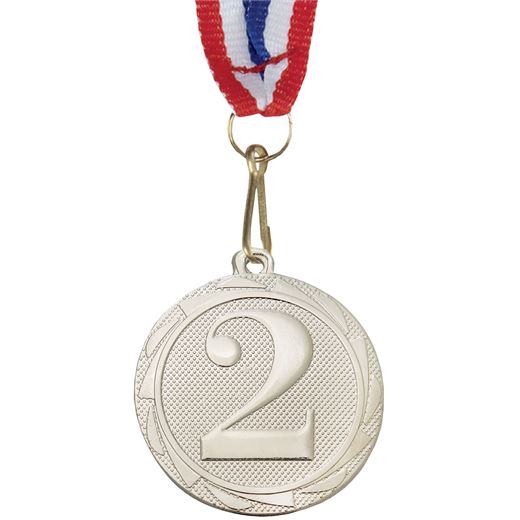2nd Place Fusion Medal Silver with Medal Ribbon 45mm (1.75")