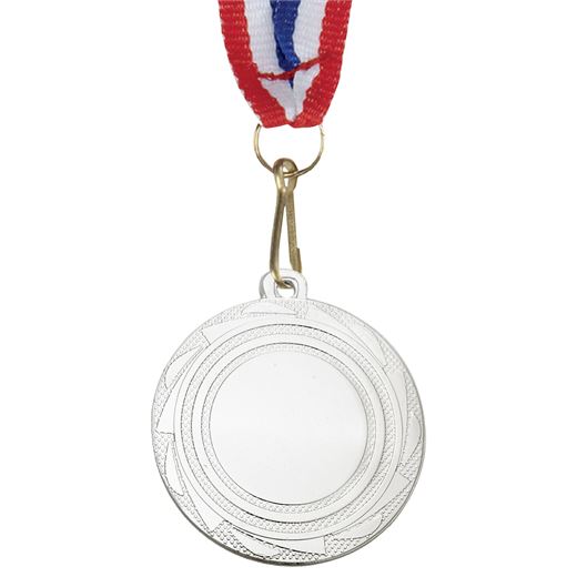 Multisport Fusion Medal Silver with Medal Ribbon 45mm (1.75")