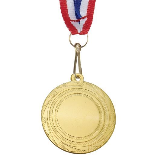 Multisport Fusion Medal Gold with Medal Ribbon 45mm (1.75")