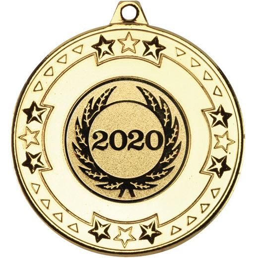 Star & Pattern 2020 Medal Gold 50mm (2")
