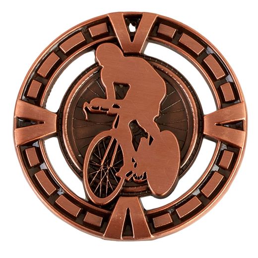 Varsity Cycling Medal Antique Bronze 60mm (2.25")