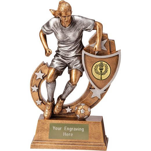 Galaxy Female Footballer Trophy 12.5cm (5")