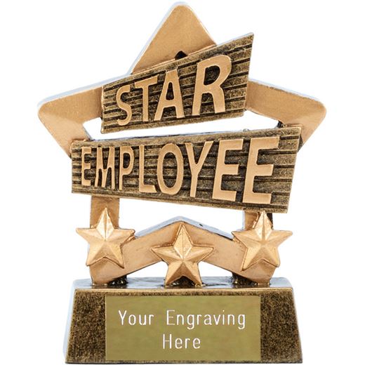 Star Employee Mini Star Trophy 8.5cm (3.25")