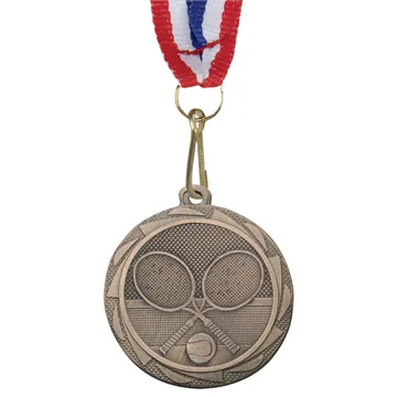 Tennis Centurion 3D Sports Medal FREE ENGRAVING RIBBON UK P&P Gold Silver Bronze 
