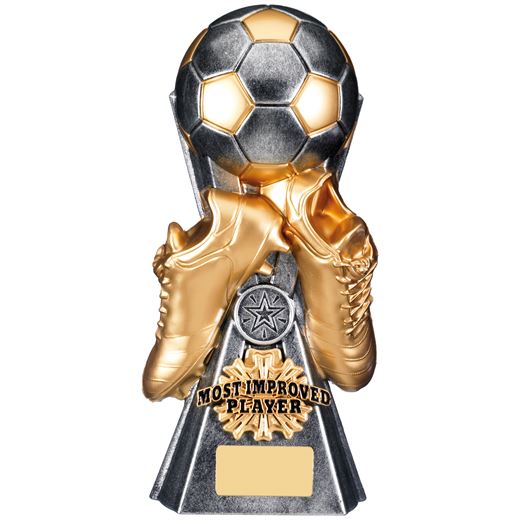 Gravity Football Most Improved Player Trophy Antique Silver 26cm (10.25")
