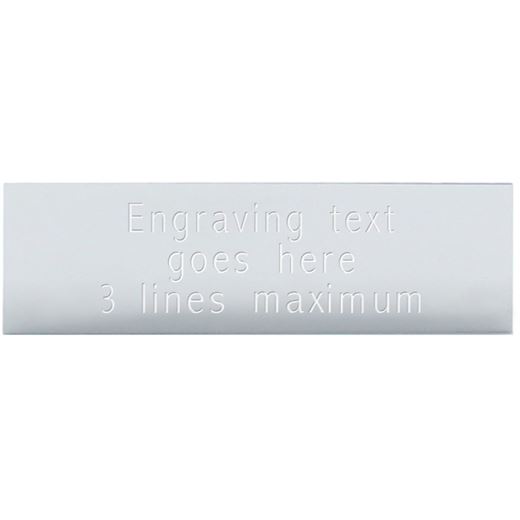 Square Cut Silver Engraving Plate 51mm x 16mm (2" x 5/8")