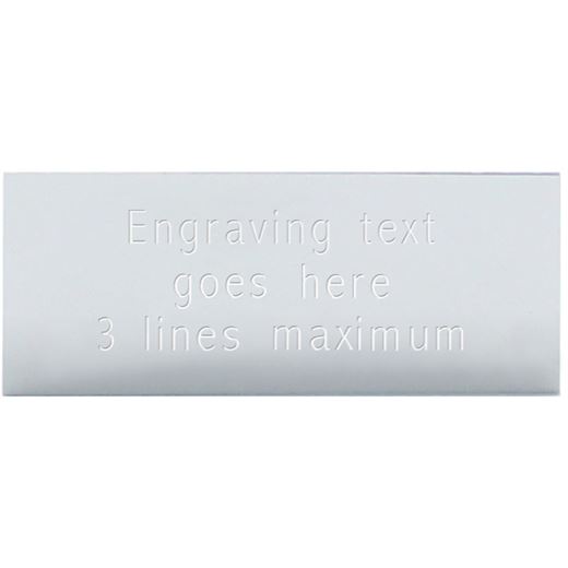Square Cut Silver Engraving Plate 60mm x 25mm (2 3/8" x 1")