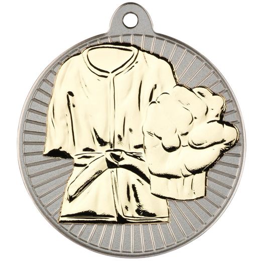 Martial Arts Two Tone Medal Gold 50mm (2")