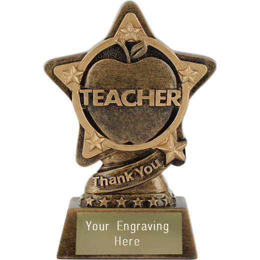 Teacher Trophy by Infinity Stars 10cm (4")