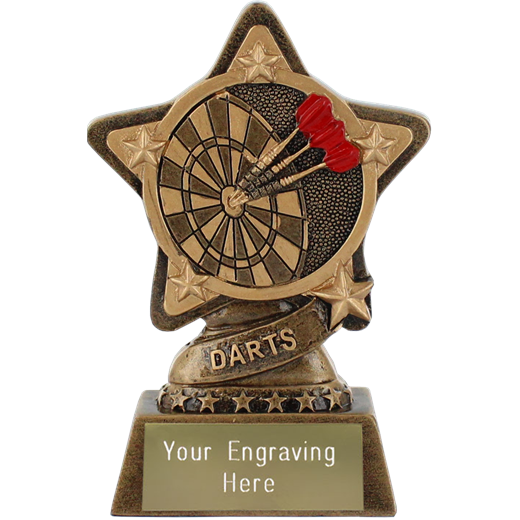 Darts Trophy by Infinity Stars 10cm (4")