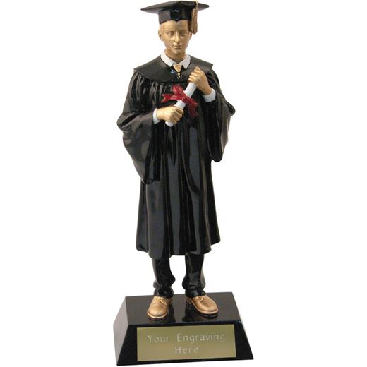 Male Resin Graduation Achievement Trophy 23.5cm (9.25")
