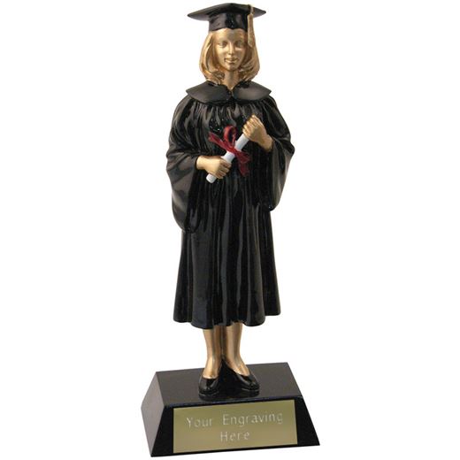 Female Resin Graduation Achievement Trophy 23.5cm (9.25")