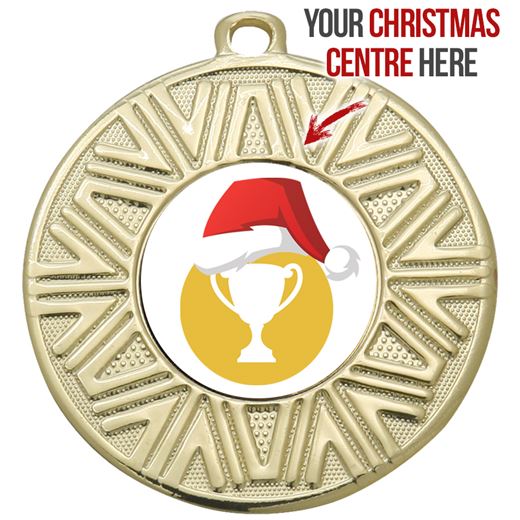 Christmas Victory Medal Gold 50mm (2")