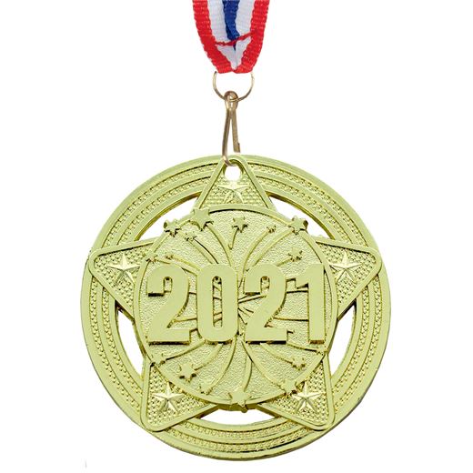 2021 Medal by Infinity Stars Gold 50mm (2")