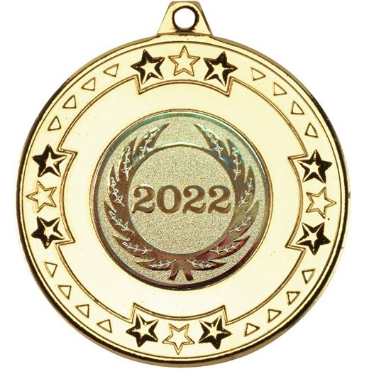 Star & Pattern 2022 Medal Gold 50mm (2")
