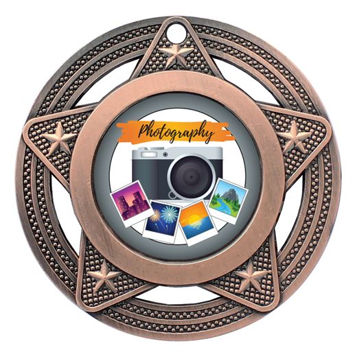 Photography Medal by Infinity Stars Antique Bronze 50mm (2")