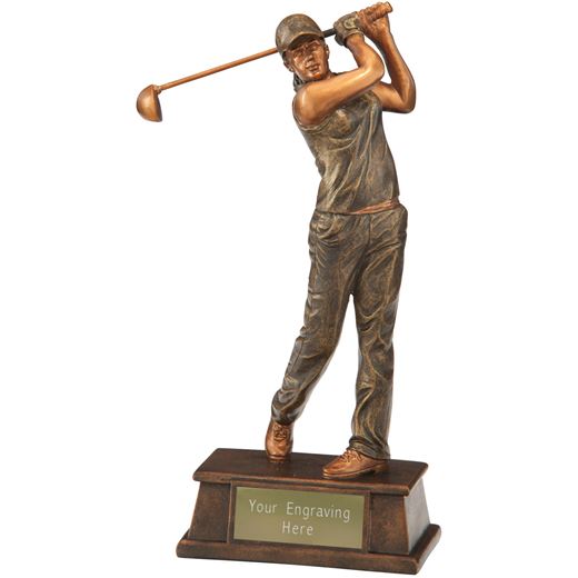 The Classical Female Golf Trophy 16cm (6.25")