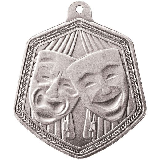 Falcon Drama Medal Antique Silver 65mm (2.5")