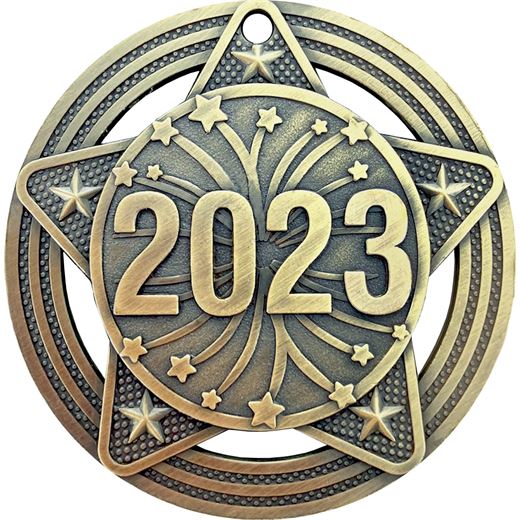 2023 Medal by Infinity Stars Antique Gold 50mm (2")