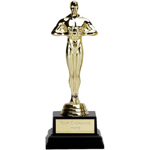 Gold Achievement Multi Award Statue Trophy on Black Base 17cm (6.75")