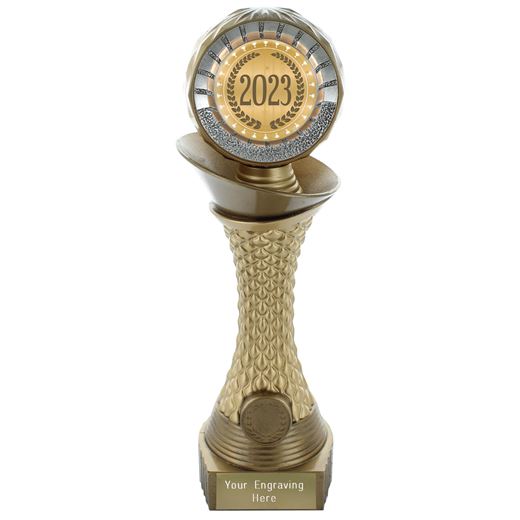 2023 Trophy Heavyweight Hemisphere Tower Gold & Bronze 25cm (10")