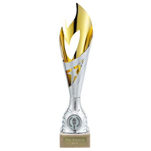Dance Flame Trophy Silver & Gold 28cm (11")