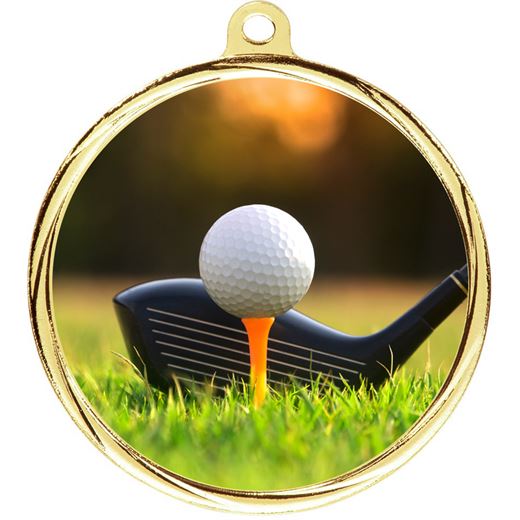 Meteor Golf Medal Gold 55mm (2.25")