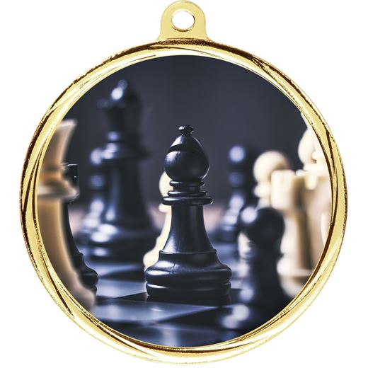 Meteor Chess Medal Gold 55mm (2.25")