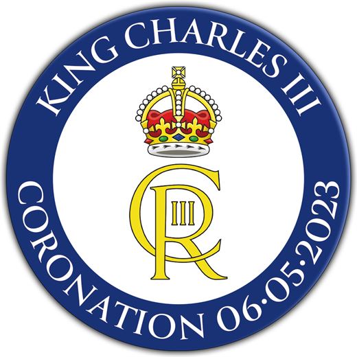 King Charles III Coronation Pin Badge 25mm (1")