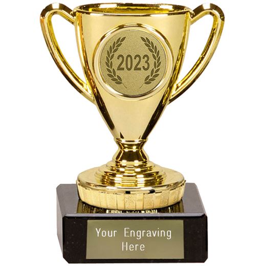 2023 Gold Mini Cup Trophy 10cm (4")