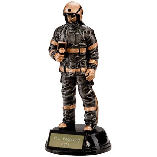 Resin Extreme Firefighter Figure Trophy 19cm (7.5")