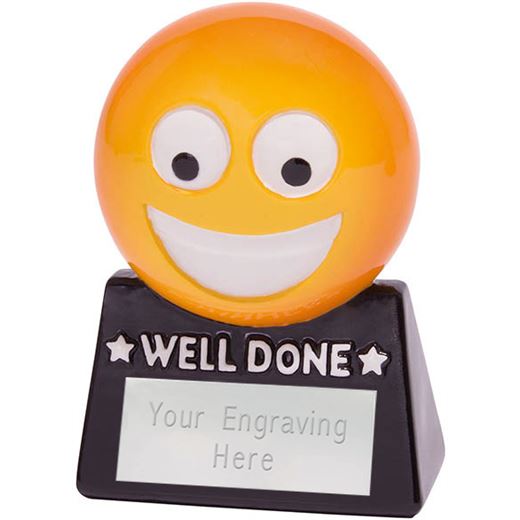 Smiler Novelty Well Done Fun Trophy 8.5cm (3.25")