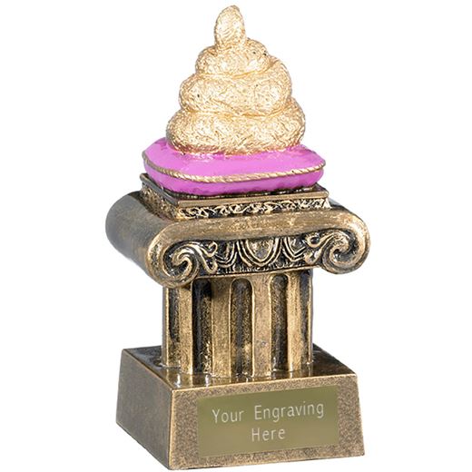Novelty Golden Poo Trophy 12cm (5")